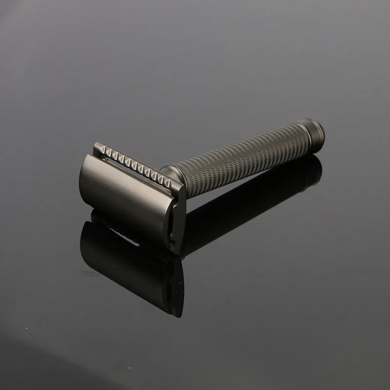 𝐃𝐀𝐏𝐏𝐄𝐑 𝐒𝐓𝐑𝐄𝐄𝐓 𝐒𝐔𝐏𝐏𝐋𝐘 𝐂𝐎. - Retro Bronze Zinc Alloy Double sided blade Safety Razor