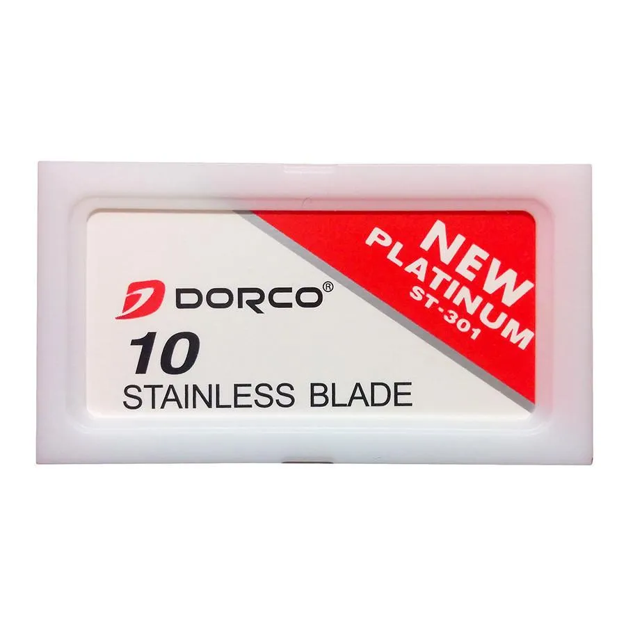 10 Dorco ST-301 Double-Edge Safety Razor Blades