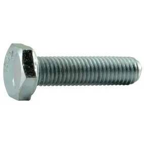 1/4"-28 x 1" Zinc Plated Grade 5 Steel Fine Thread Hex Cap Screws (12 pcs.)