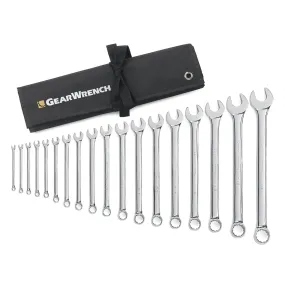 18 Piece SAE Long Pattern Combination Non-Ratcheting Wrench Set KDT81917