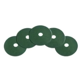 18" Green Heavy Duty Floor Scrubbing Pads - Case of 5