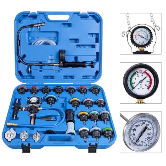 28 pcs Pressure Tester Vacuum-Type Cooling System Refill Kit