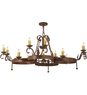 2nd Avenue Andorra 01.0839.60.AR Chandelier Light - Antique Rust