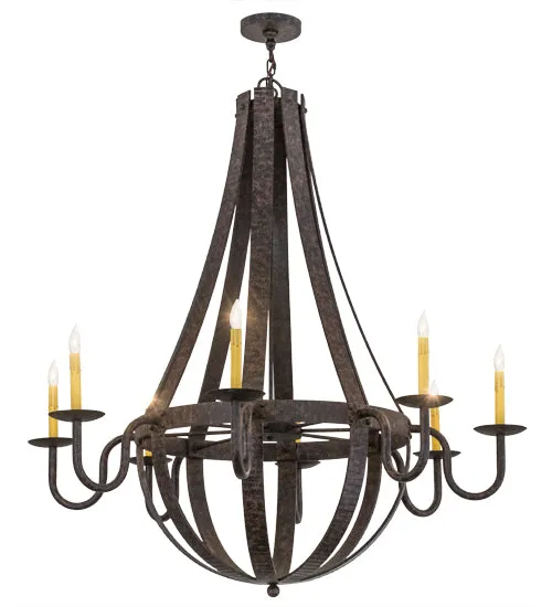 2nd Avenue Barrel Stave 202256-3 Chandelier Light - Coffee Bean