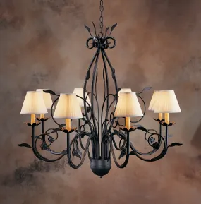 2nd Avenue Bordeaux 87870.36 Chandelier Light - Rustic Iron