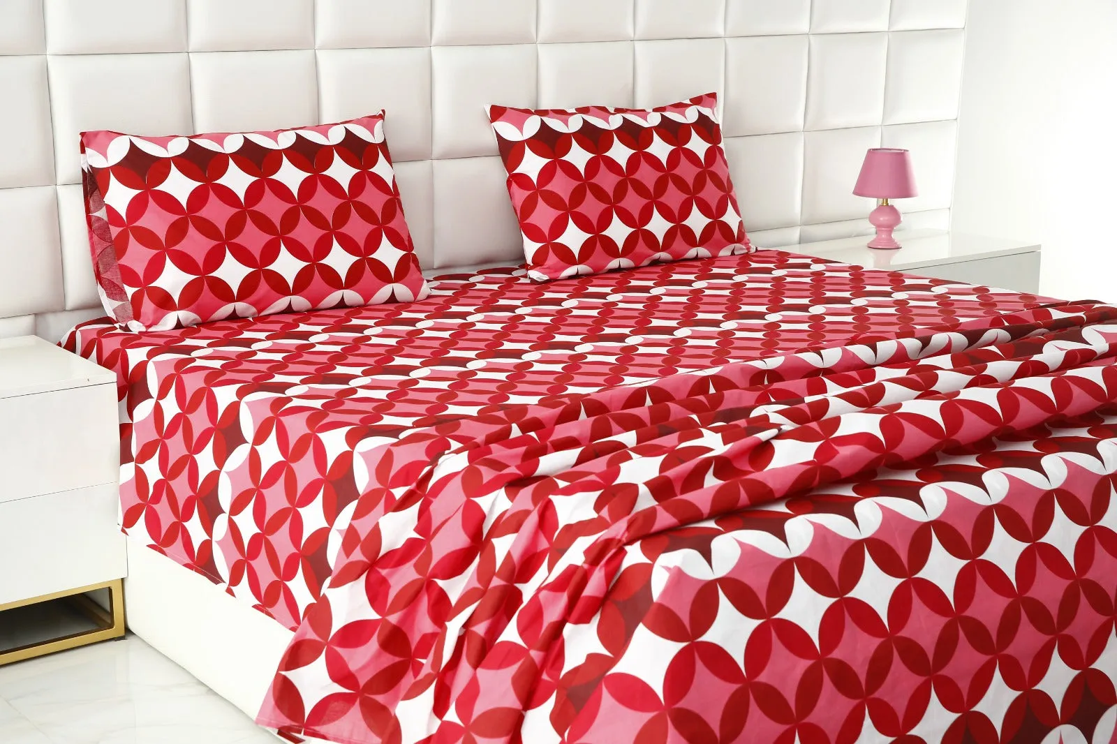 3 PCs Double Bed Sheet -DB202