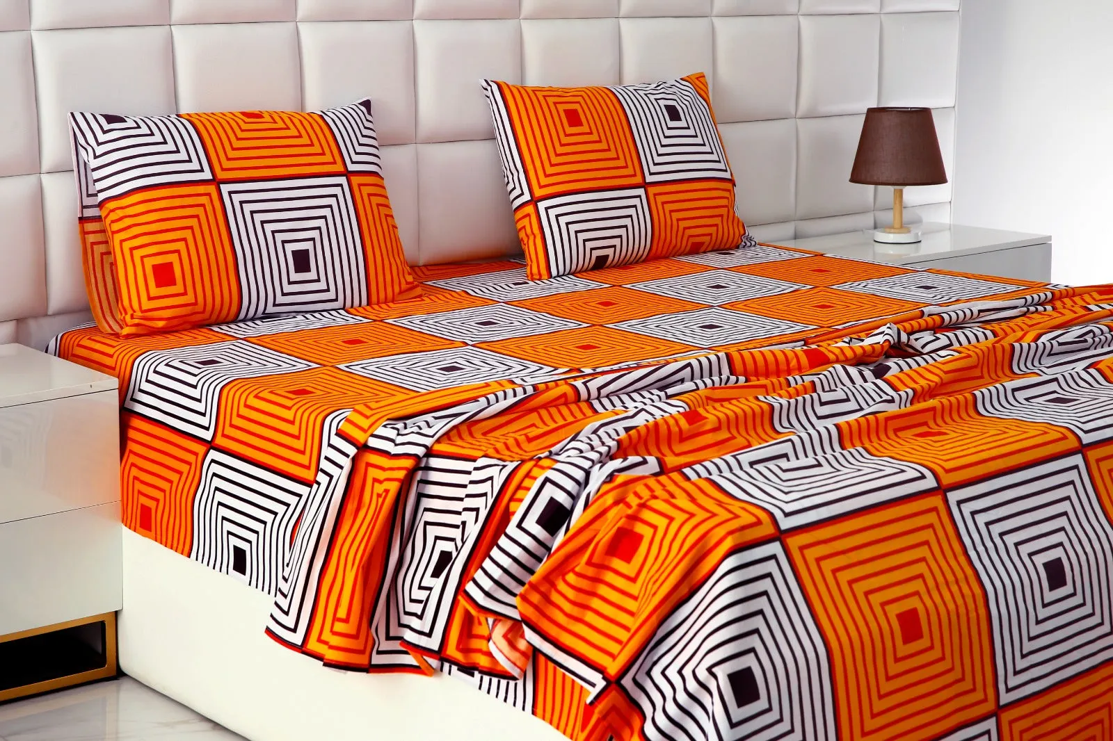 3 PCs Double Bed Sheet -DB203