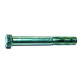 7/16"-20 x 3-1/2" Green Rinsed Zinc Grade 5 Hex Cap Screws (31 pcs.)