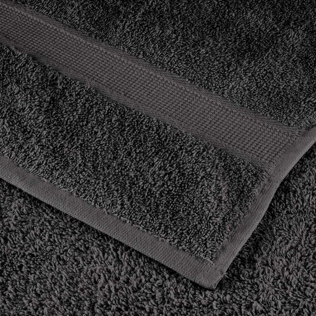 8 Piece Premium Towel Set Anthracite 600 gsm 100% Cotton