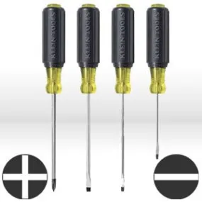 85484 Klein Tools Screwdriver Set,4 pc set,604-3 606-2 607-3 & 608-3,Mini cushion grip handles