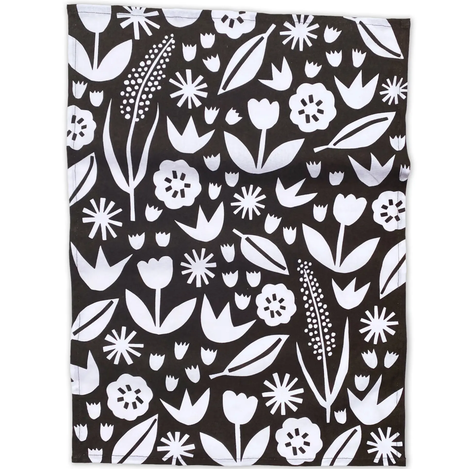 Abstract Florals Tea Towel