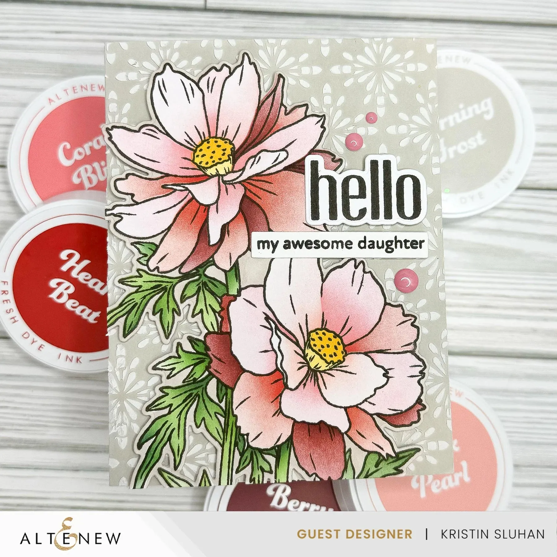 Altenew Tea Party Fresh Dye Ink Re-inker - Coral Bliss