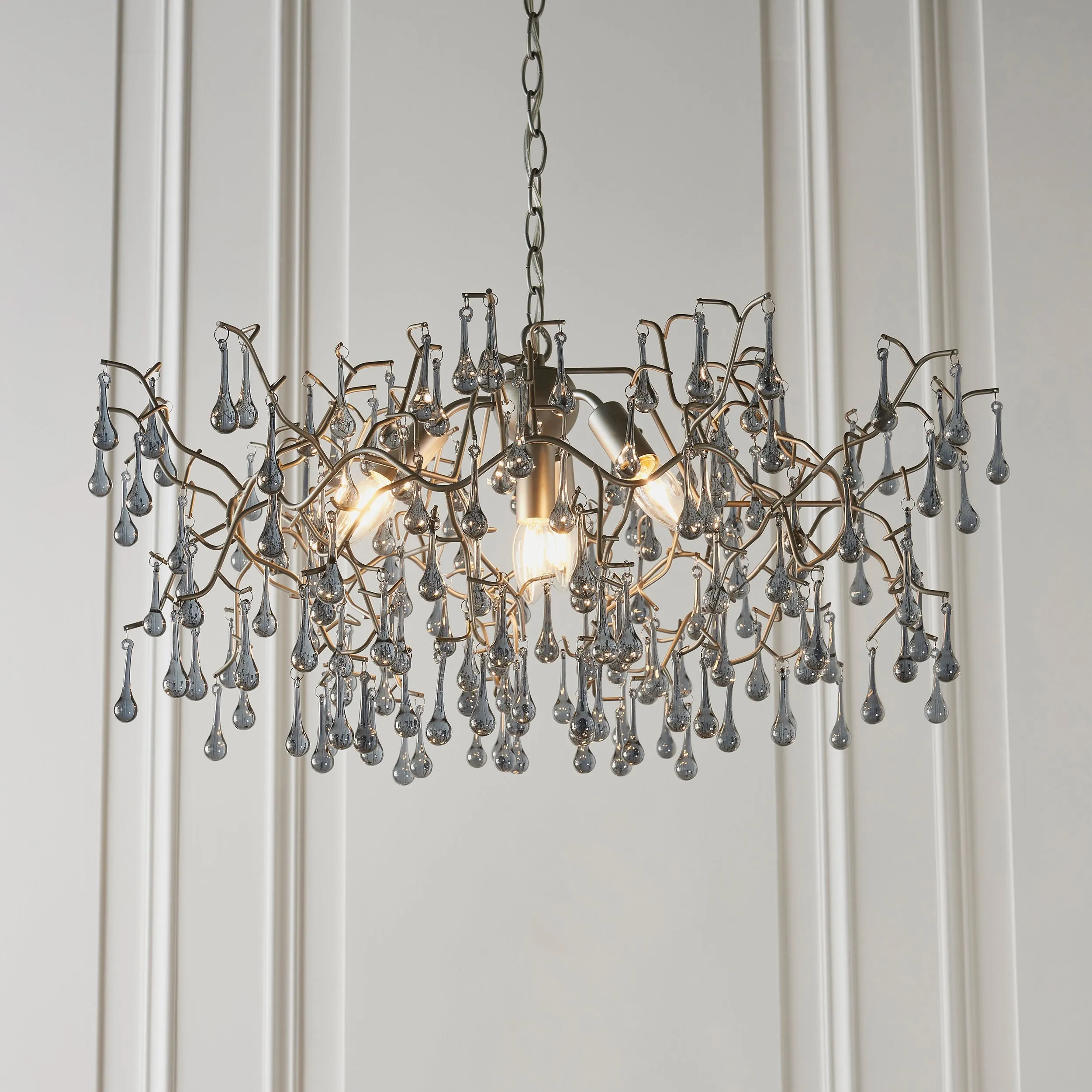 Amos Chatsworth Chandelier Aged Silver