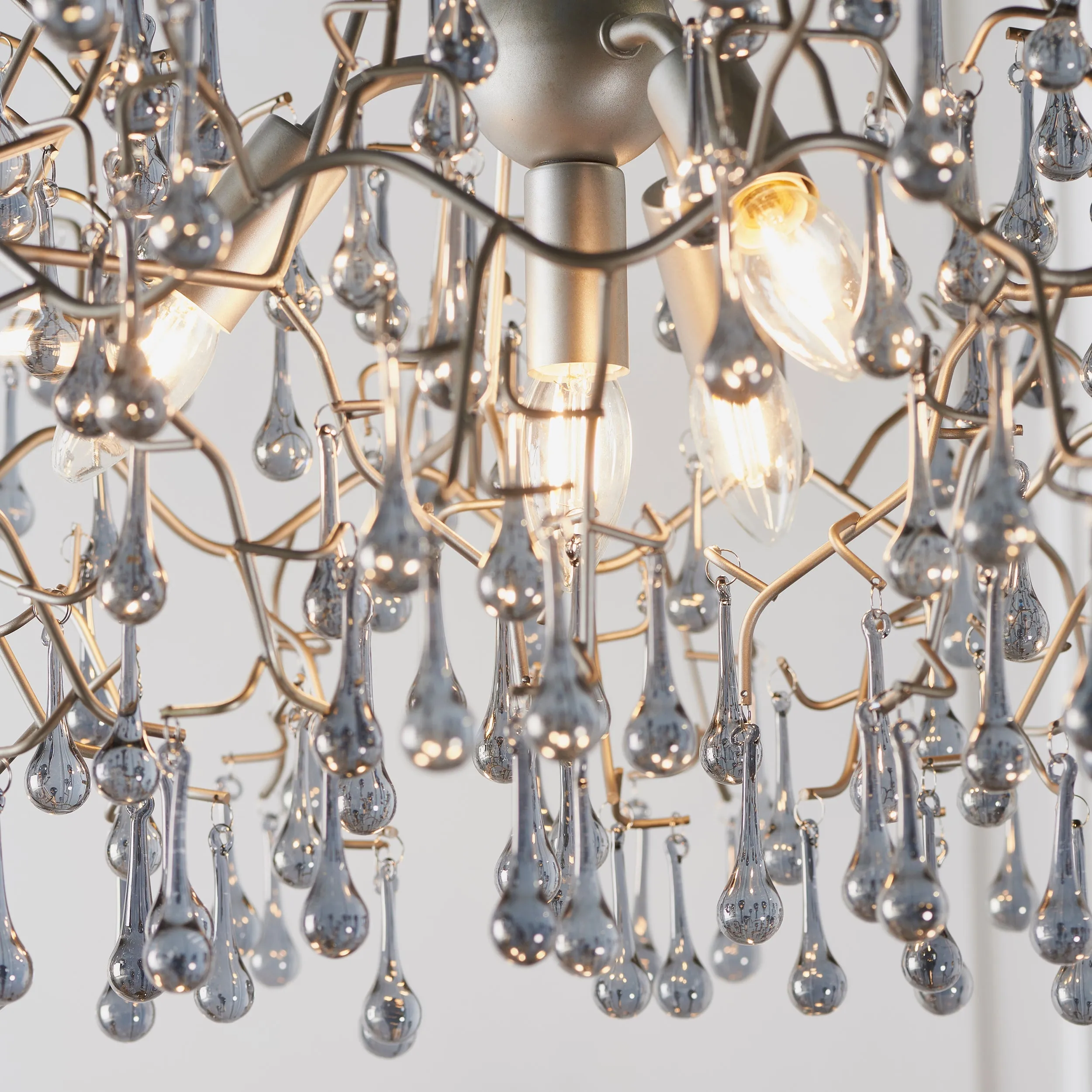 Amos Chatsworth Chandelier Aged Silver