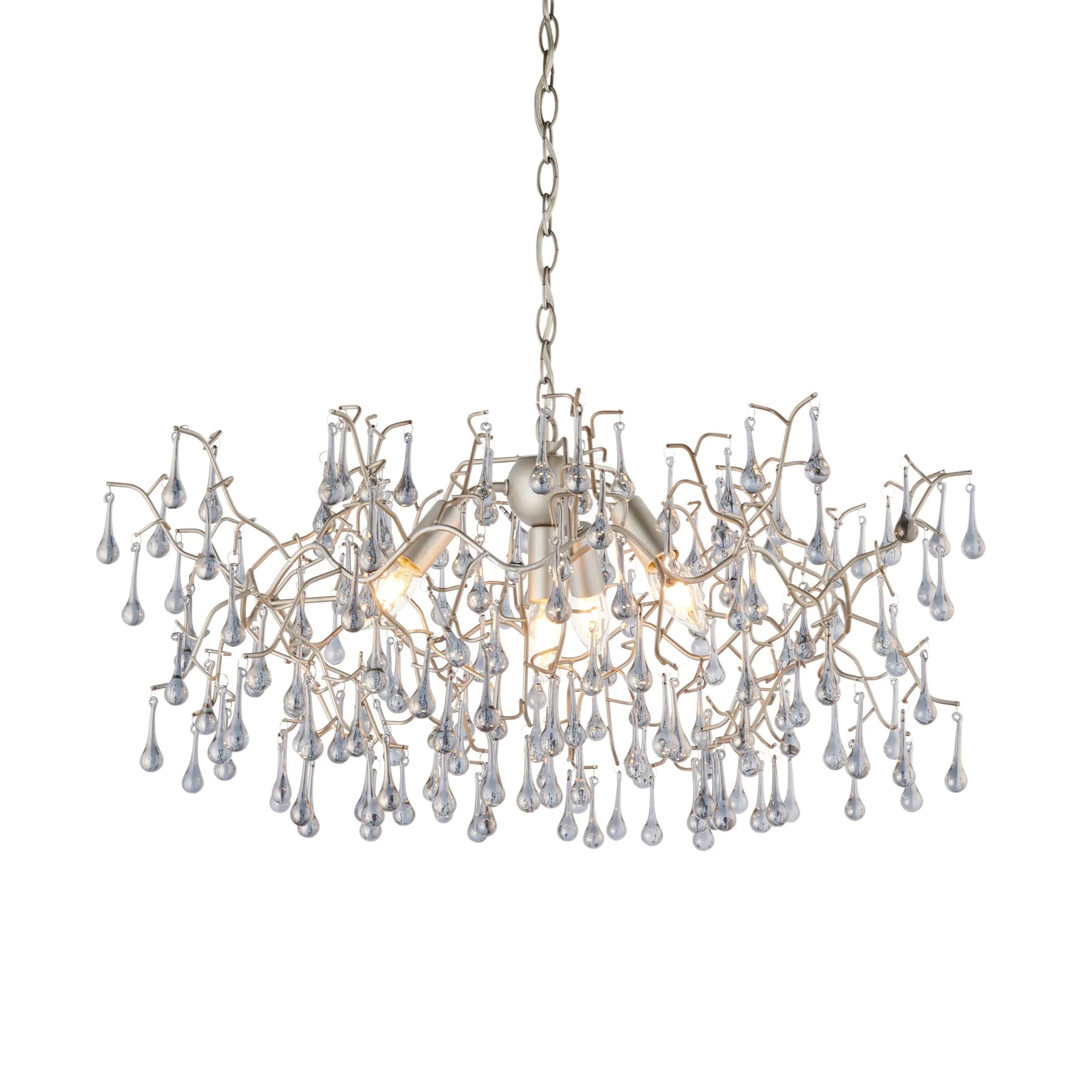 Amos Chatsworth Chandelier Aged Silver