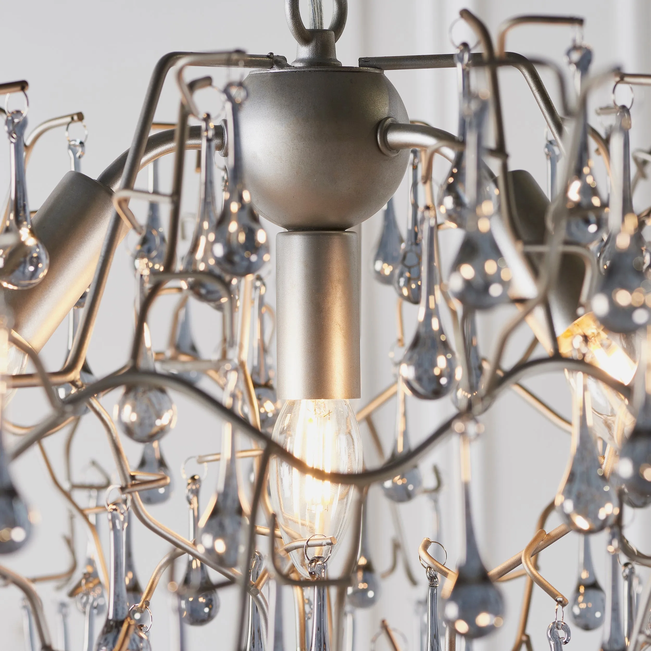 Amos Chatsworth Chandelier Aged Silver