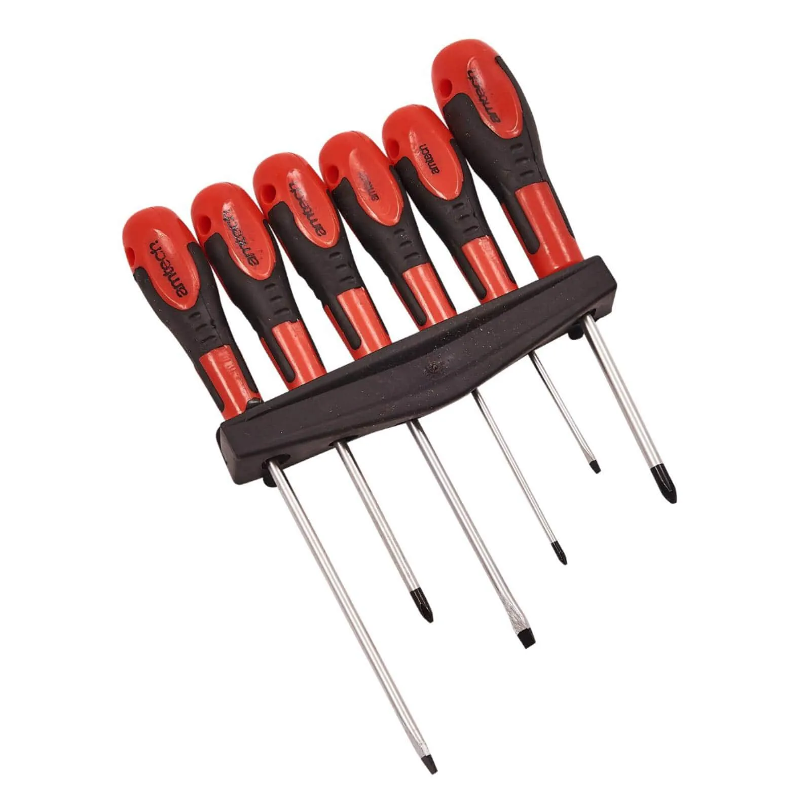 Amtech 6 Piece Assorted Screwdriver Set With Storage Rack