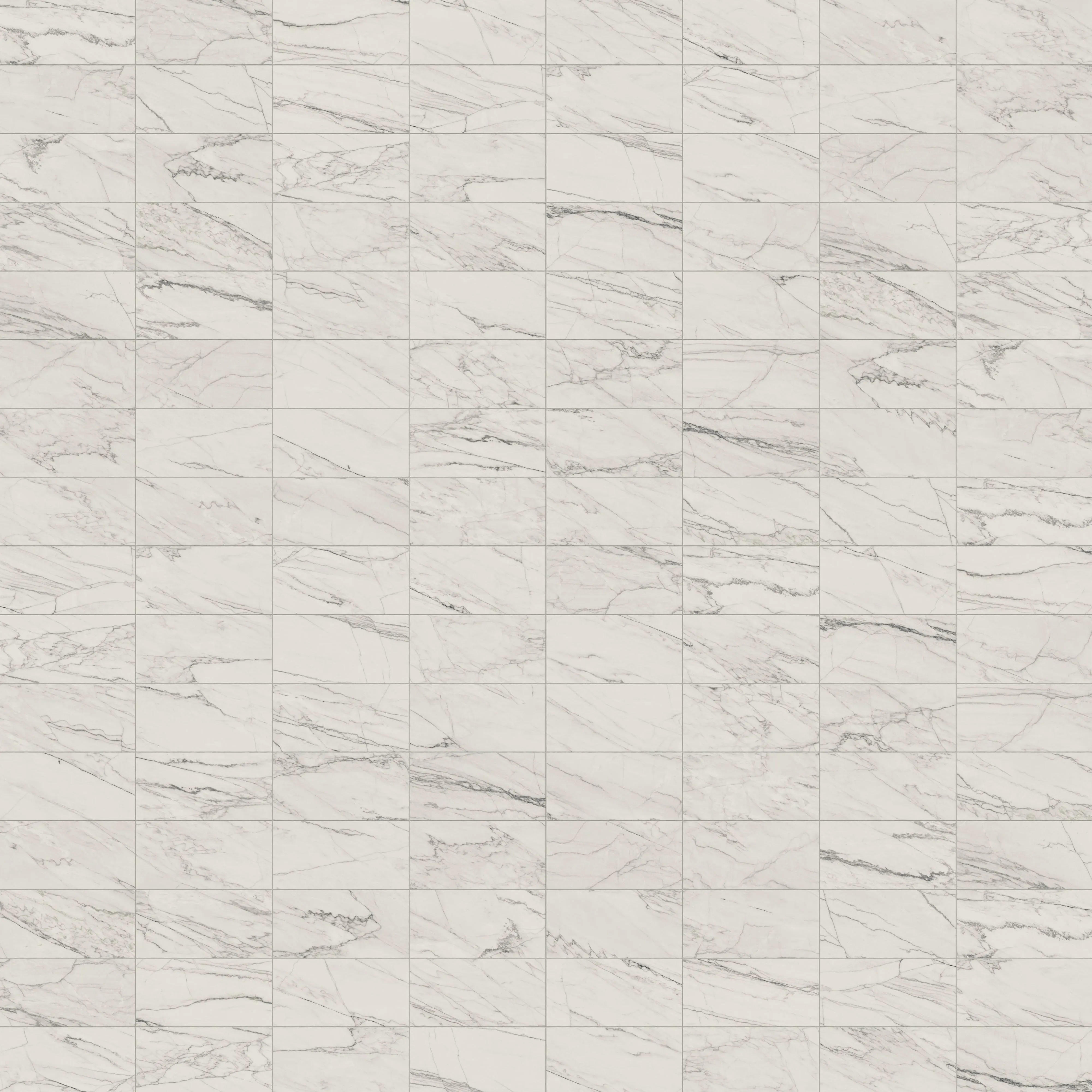 Aniston 12x24 Matte Porcelain Tile in Calacatta Quarzite