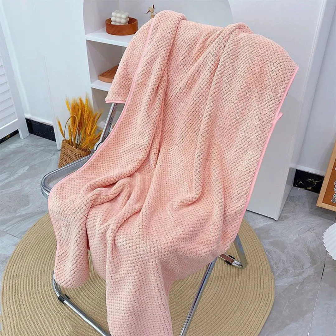 Baby bath towel, children's and adult large-sized bath towel, absorbent, soft and warm bath products