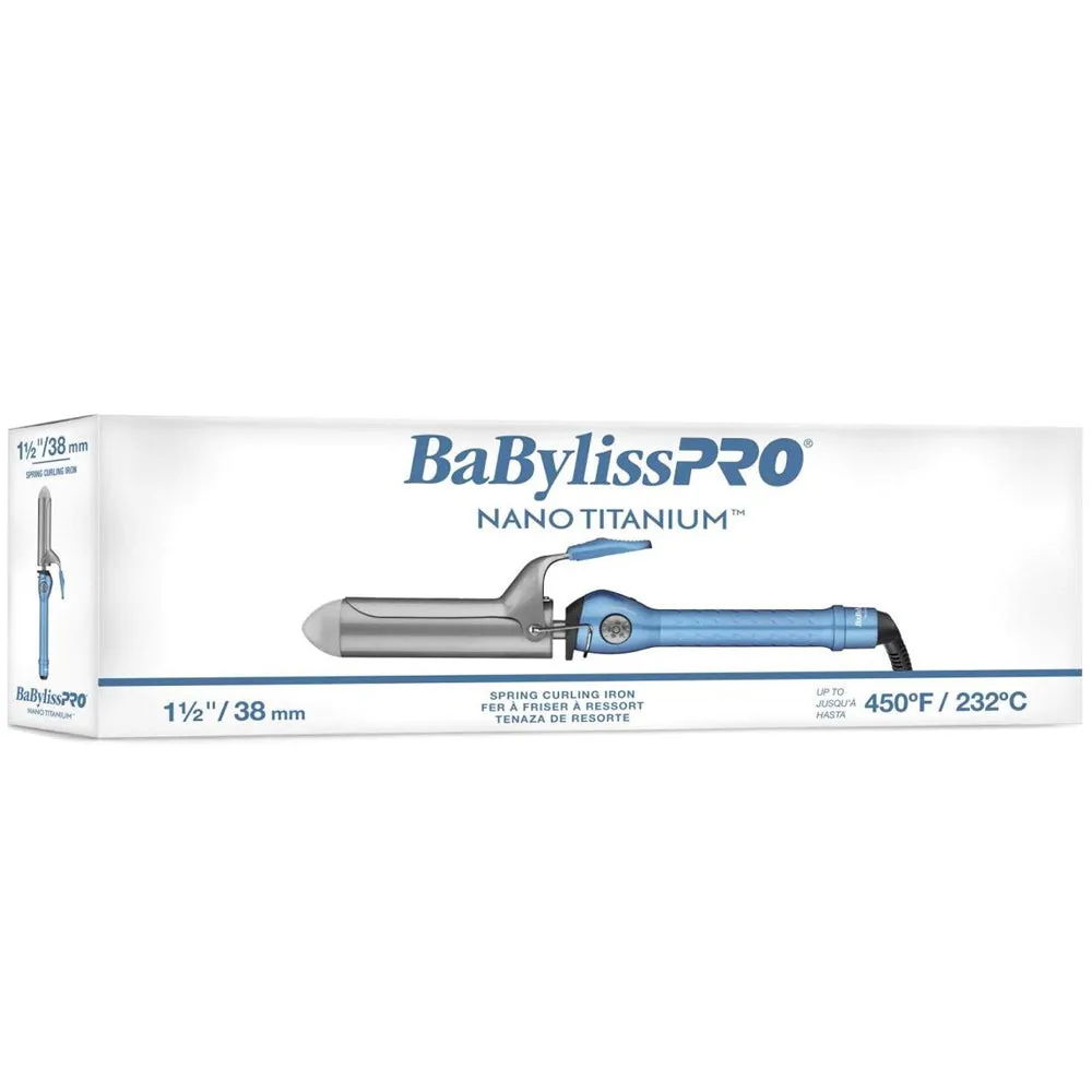 BaBylissPRO Nano Titanium ½” Ultra-Sleek Ionic Straightener    BaByliss PRO Nano Titanium 1½" Spring Curling Iron