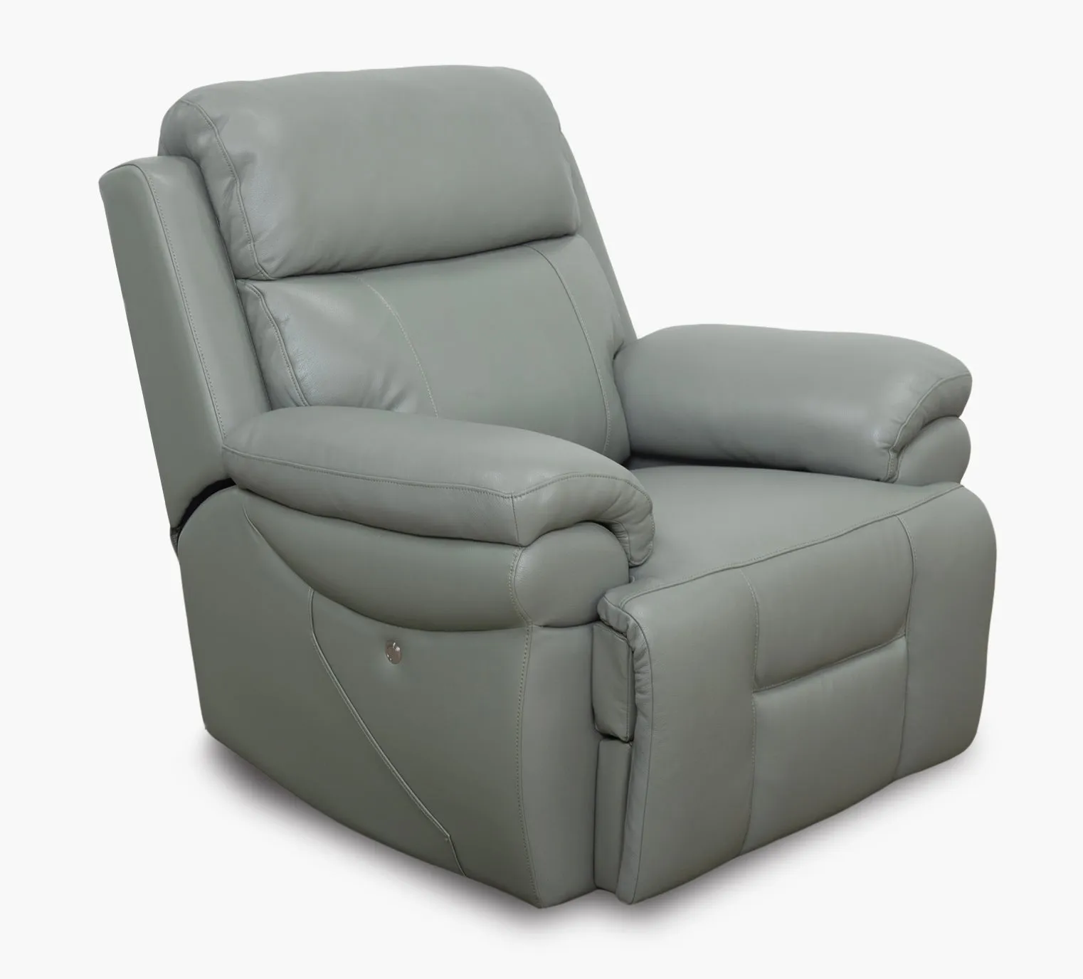 Bishop Jade Leather Zero Gravity Triple Power Recliner