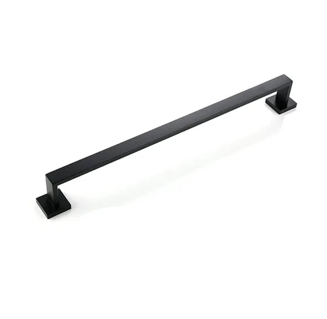 Black Towel Rack, Modern Simple Towel Hanger, Matte Black Home Fashion Decor, Bathroom Rack, Contemporary Wall Rack, Stainless Steel