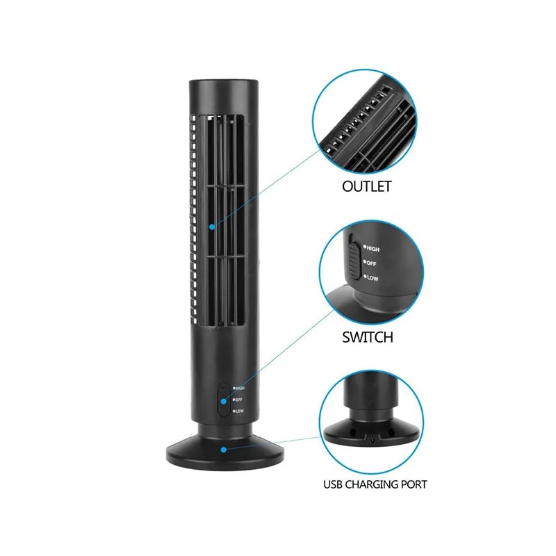 Bladeless Tower Air Cooler Fan