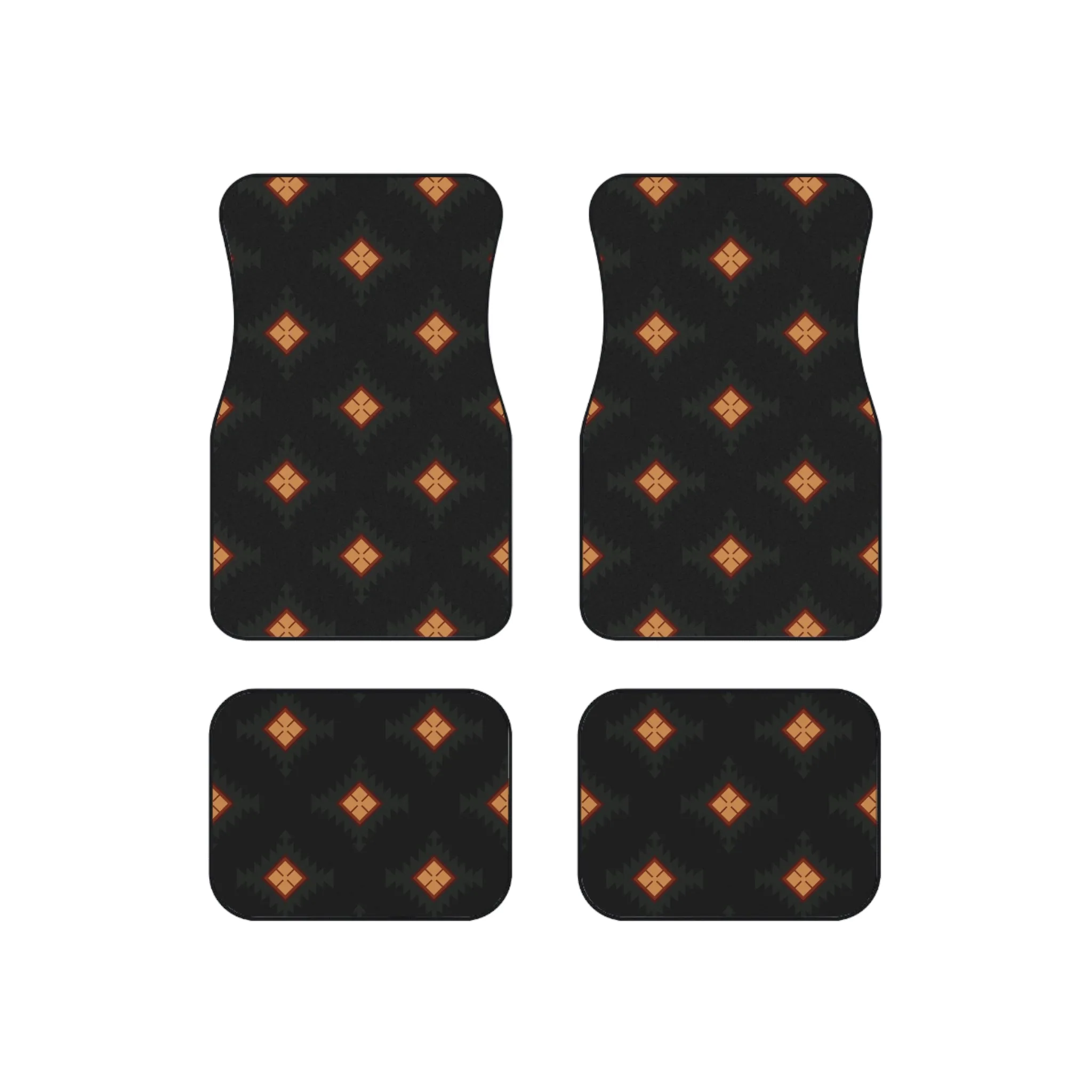 Boho Car Mats (Set of 4) Southwestern Car Mats for Car SUV Night Canyon Print