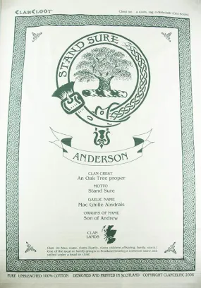 Campbell Clan Tea Towel