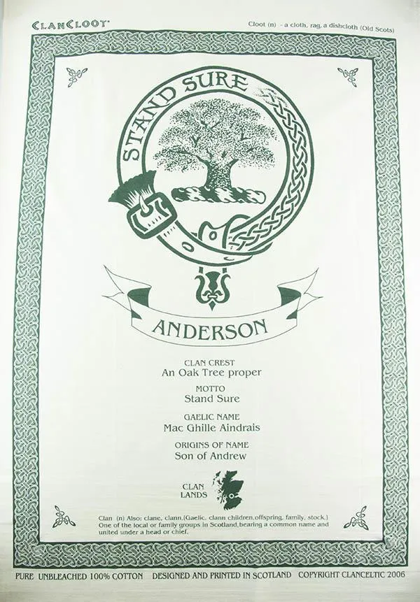 Campbell Clan Tea Towel