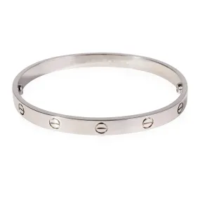 Cartier Love Bracelet in 18k White Gold (Size 19)