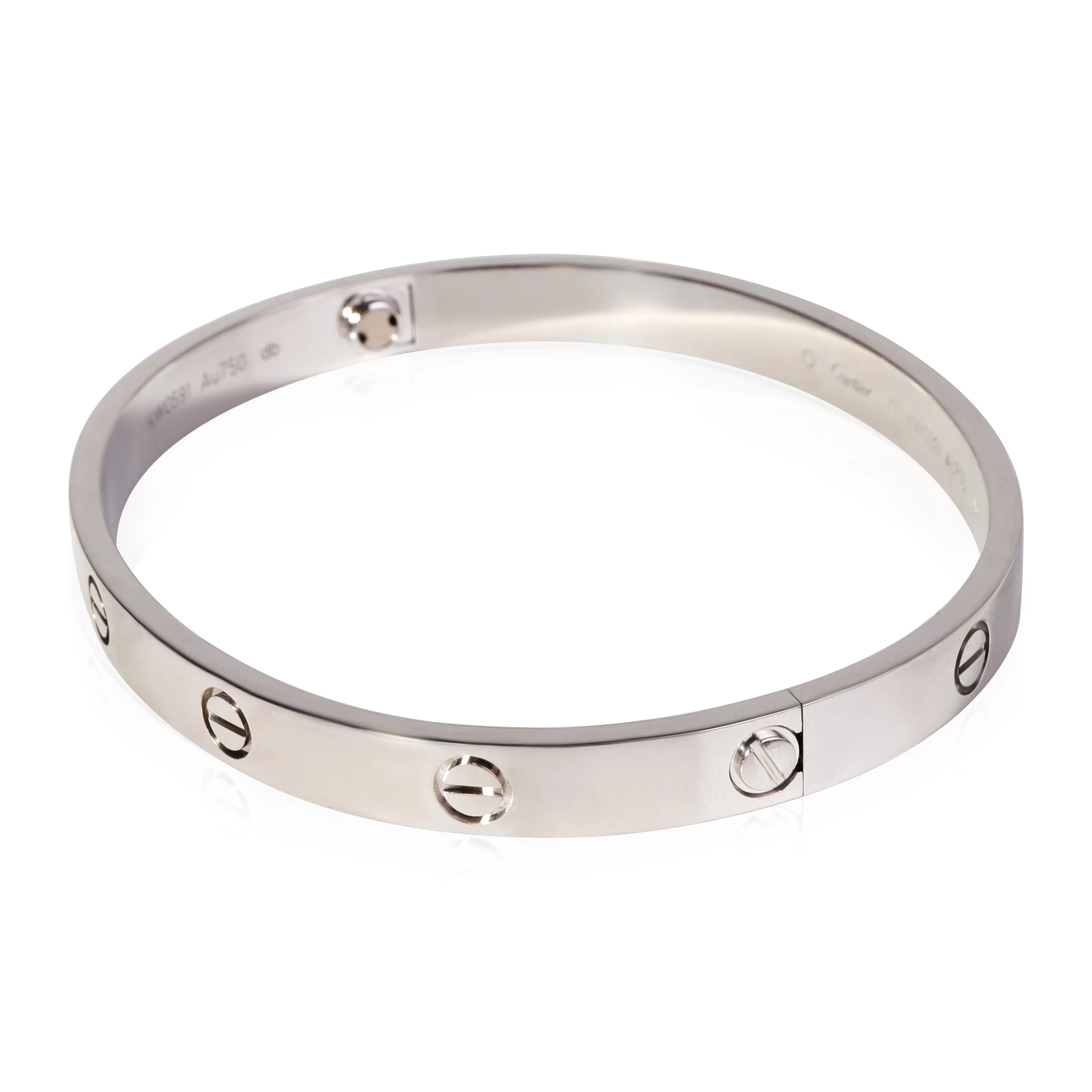 Cartier Love Bracelet in 18k White Gold (Size 19)