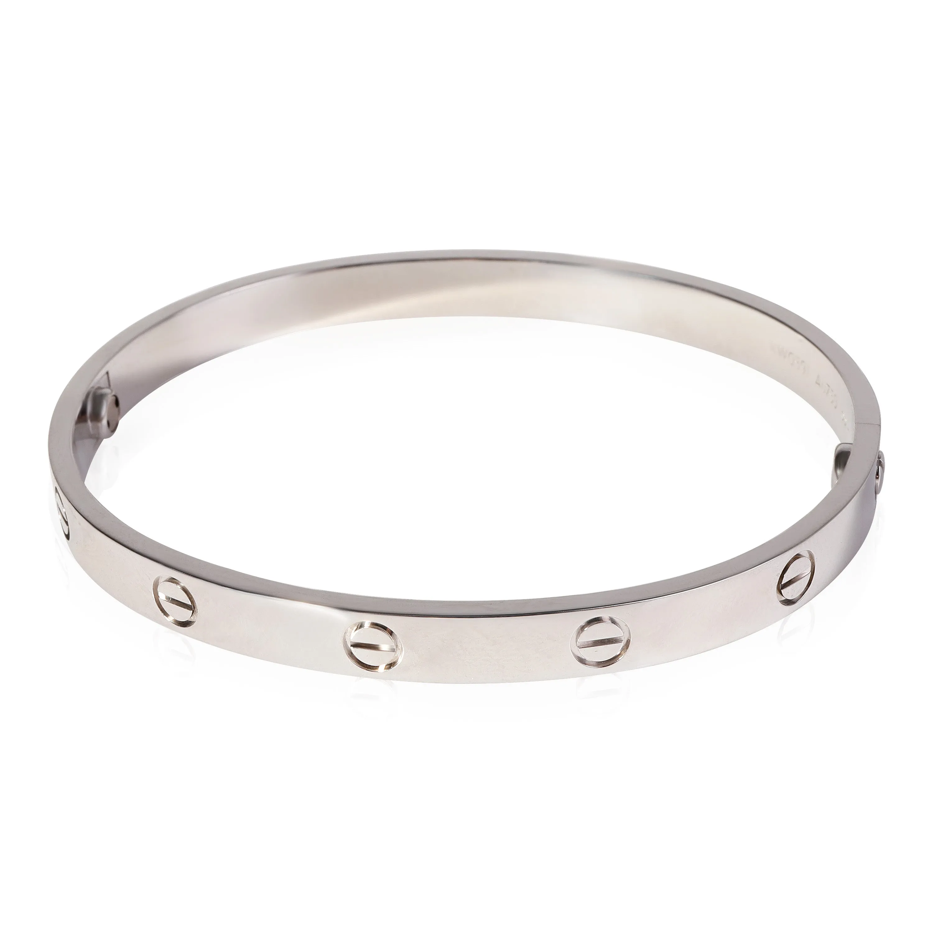 Cartier Love Bracelet in 18k White Gold (Size 19)