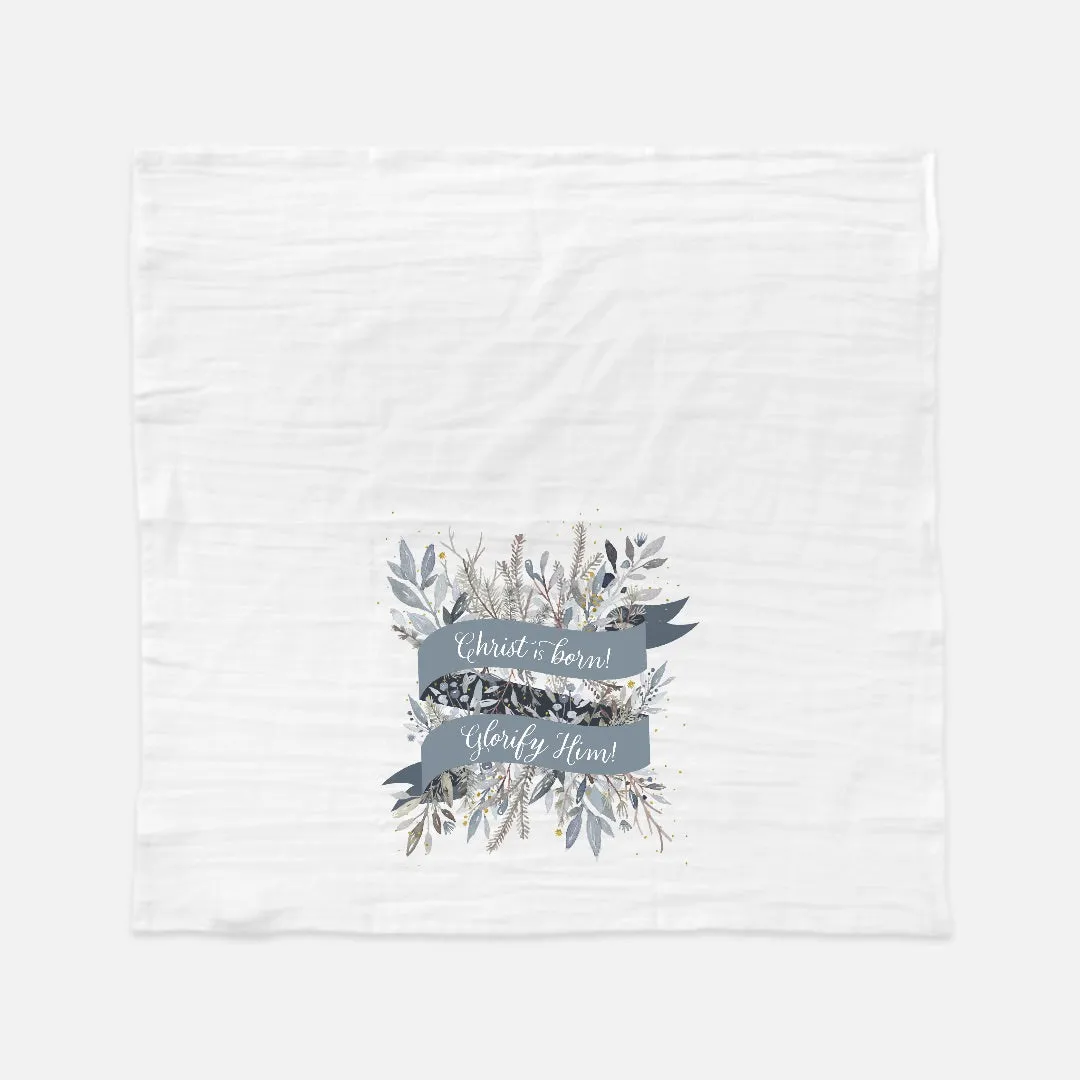 Christ is Born Tea Towel | Winter | WS