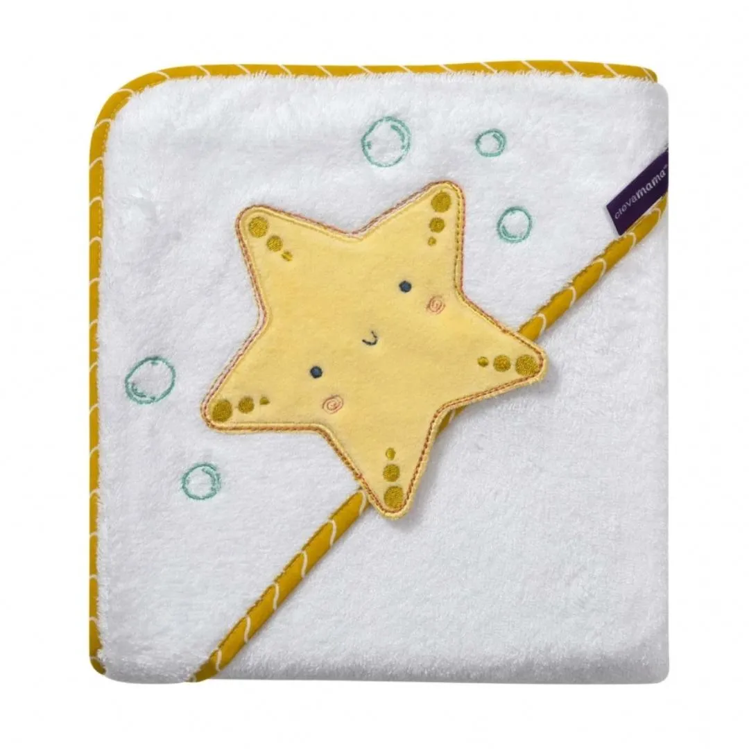 Clevamama Bamboo Apron Baby Bath Towel (0m )