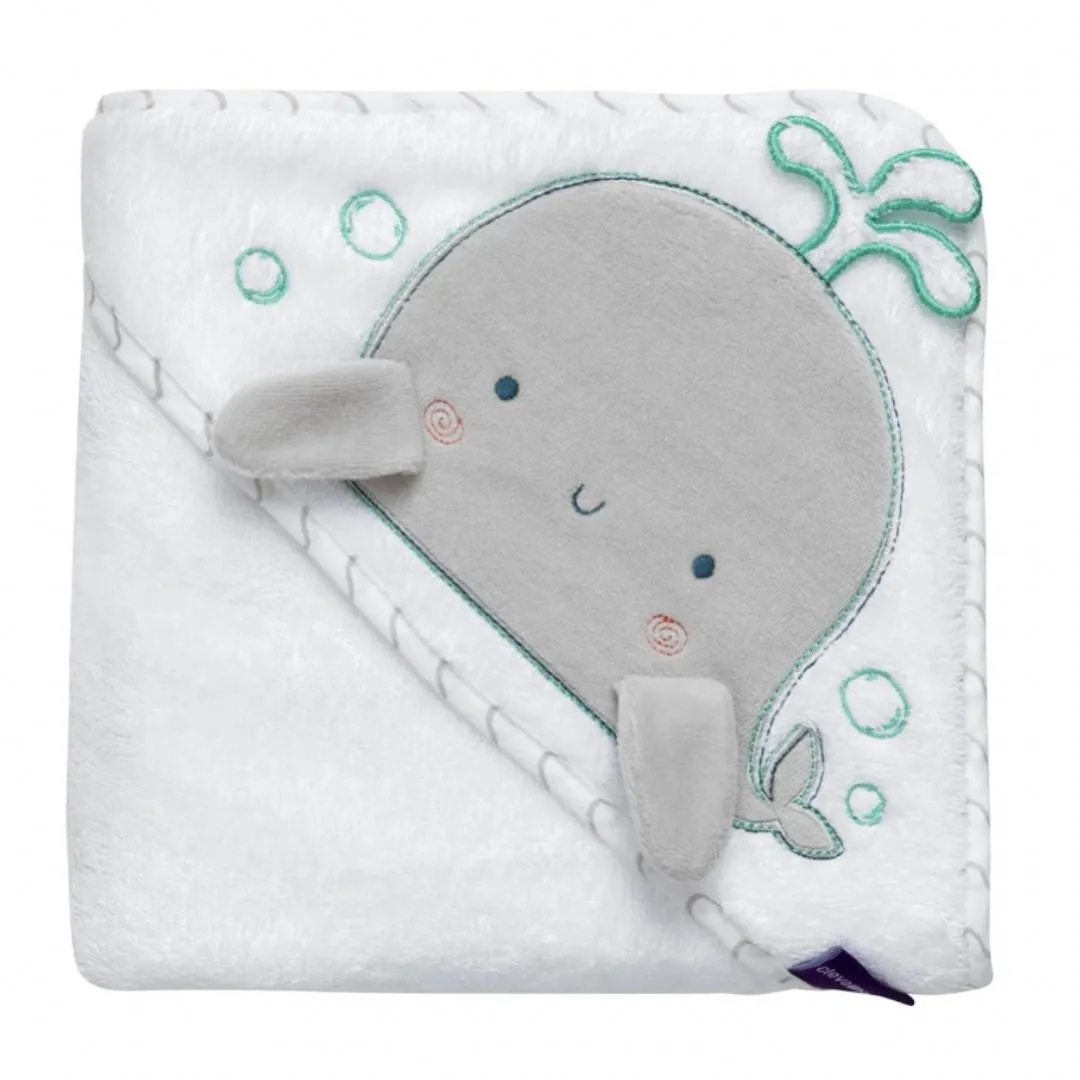 Clevamama Bamboo Apron Baby Bath Towel (0m )