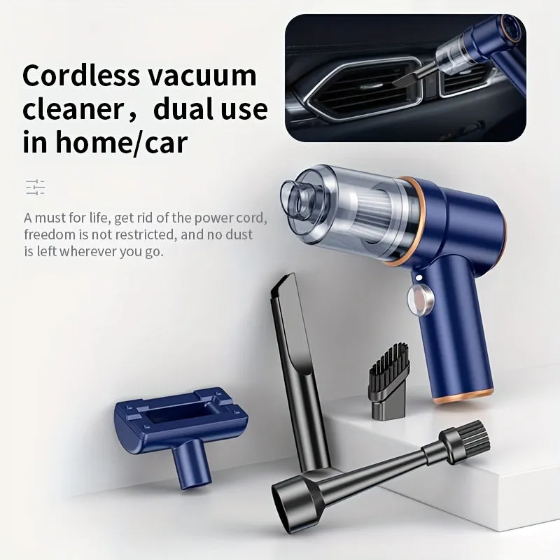 Cordless Vacuum Cleaner, Handheld Rechargeable Car Vacuum With Charging Dock, Strong Suction Portable Mini Vacuum, Wet Dry Vacuum Cleaner For Car Home