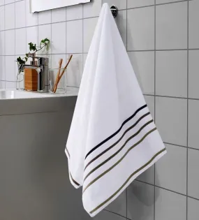 Cotton Towel With Jacquard Stripe (1897)- White