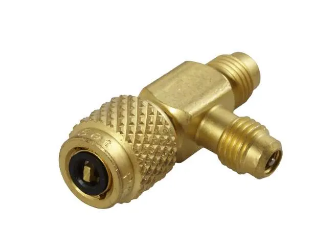 CPS Products AVT45 1/4″ SAE Male x 1/4″ SAE Female Knurl x 1/4″ SAE Male Brass T Adapter (3-Pack)