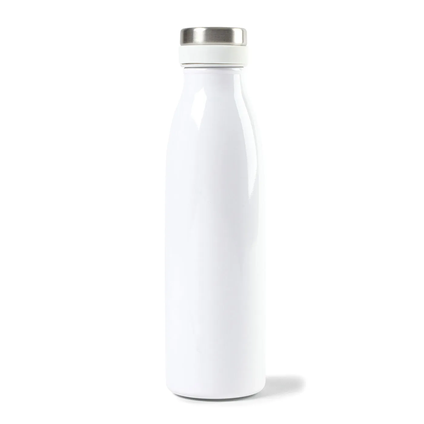 Custom Aviana Palmer Double Wall Stainless Bottle 17 Oz White Opaque Gloss