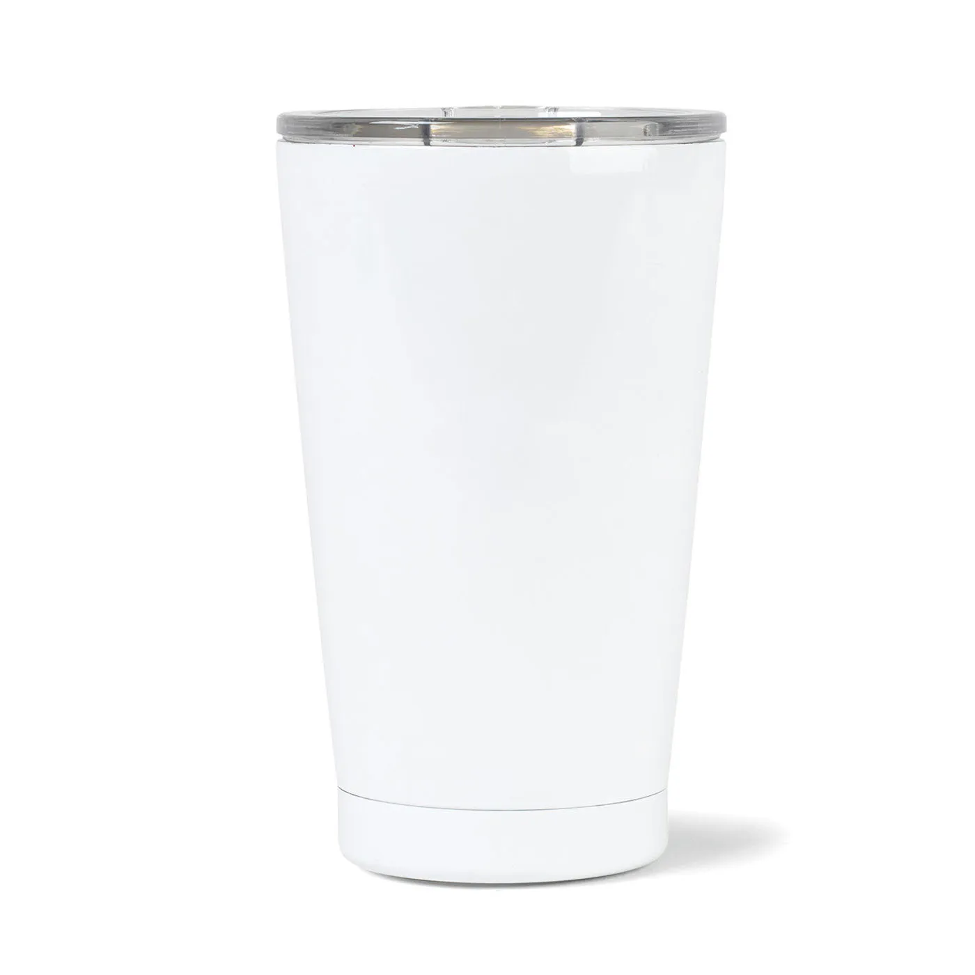 Custom Aviana Peak Double Wall Stainless Tumbler 16 Oz White Opaque Gloss