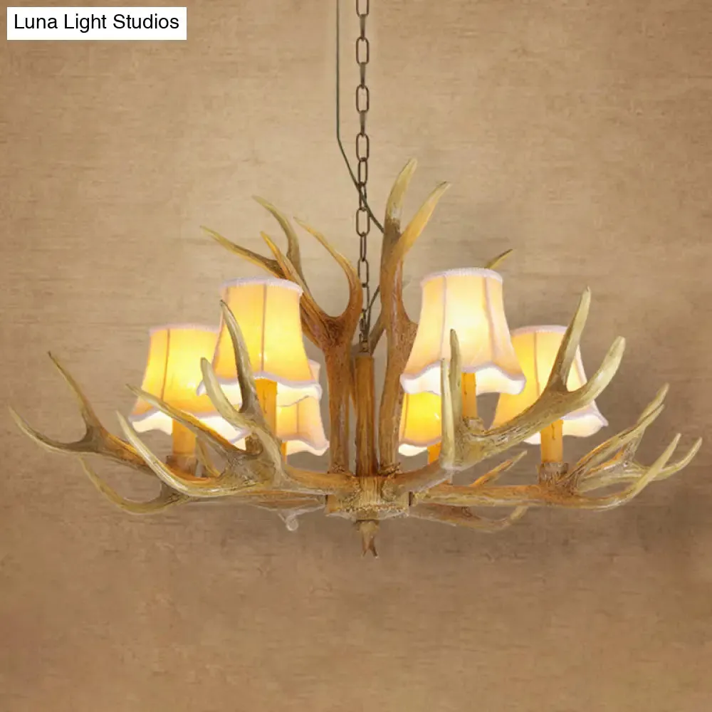 Deer Horn Chandelier Pendant Light for Classic Living Room Decor