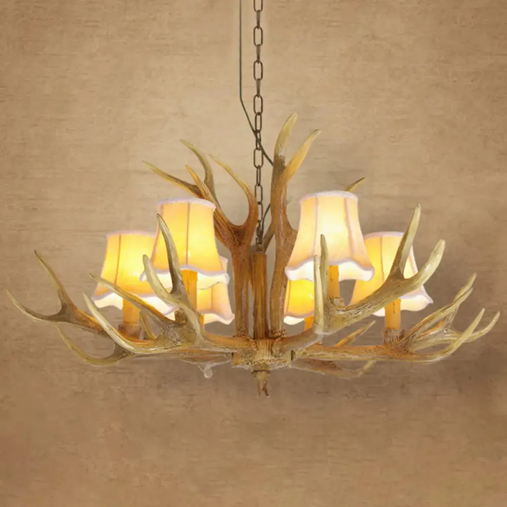 Deer Horn Chandelier Pendant Light for Classic Living Room Decor