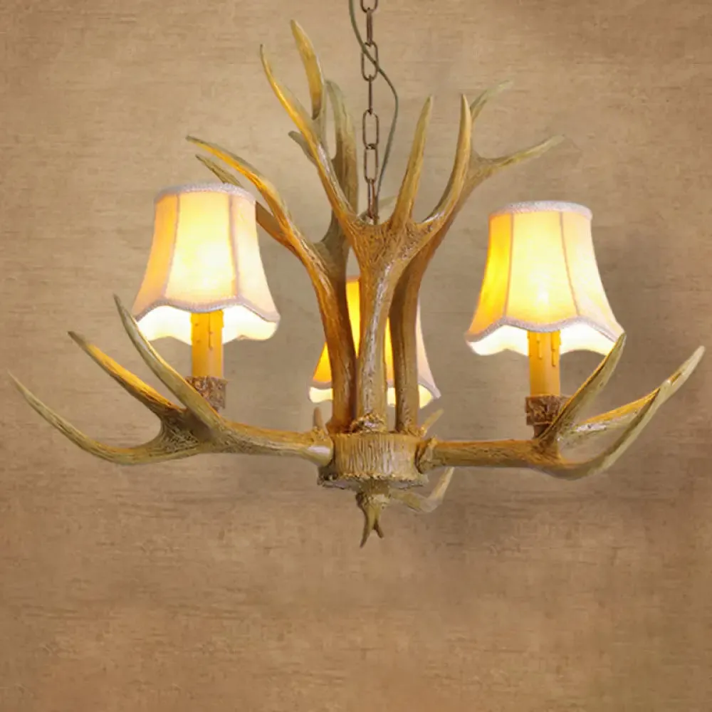 Deer Horn Chandelier Pendant Light for Classic Living Room Decor