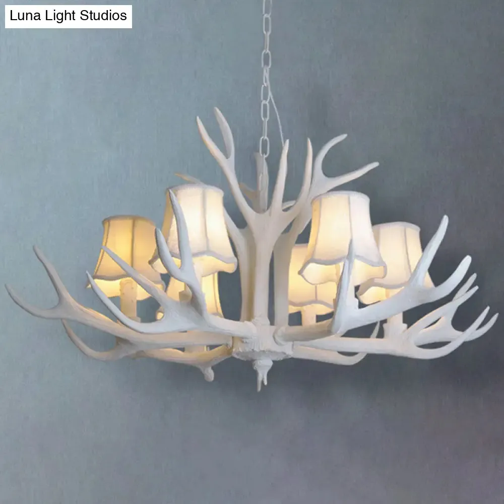 Deer Horn Chandelier Pendant Light for Classic Living Room Decor