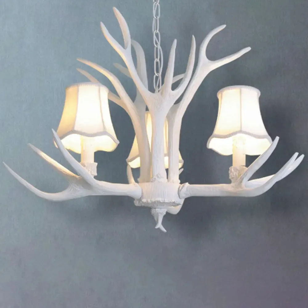 Deer Horn Chandelier Pendant Light for Classic Living Room Decor