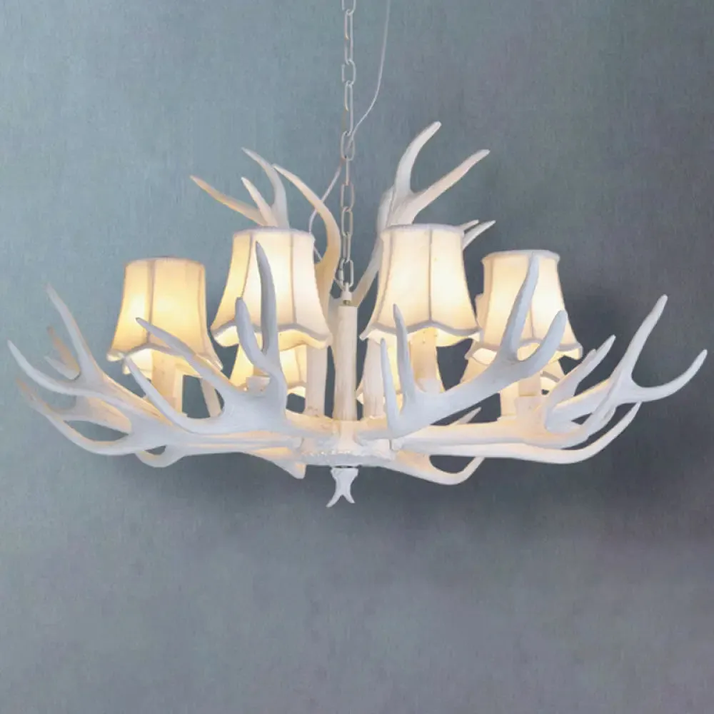 Deer Horn Chandelier Pendant Light for Classic Living Room Decor