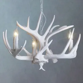 Deer Horn Chandelier Pendant Light for Classic Living Room Decor