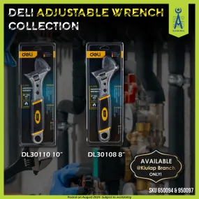 DELI DL30108 ADJUSTABLE WRENCH 8''