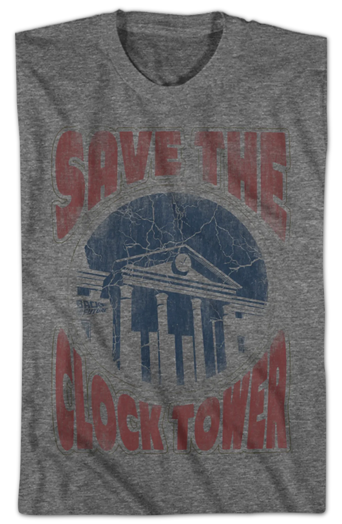 Distressed Save The Clock Tower Back To The Future Shirt